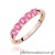 Pierścionek W0717 Różowy Topaz różowe złoto