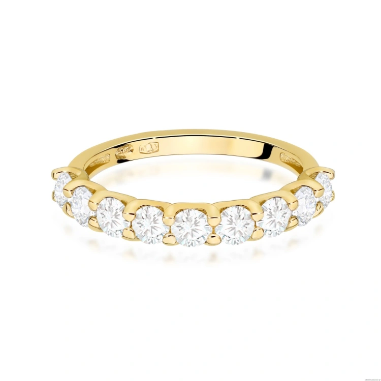 Pierścionek W0719 Diament żółte złoto