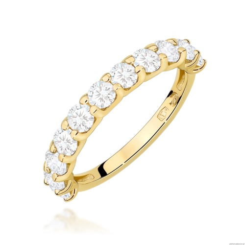 Pierścionek W0720 Diament żółte złoto