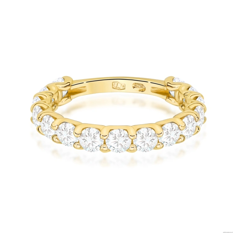 Pierścionek W0722 Diament żółte złoto