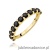 Pierścionek W0720 Czarny Diament żółte złoto