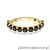 Pierścionek W0720 Czarny Diament żółte złoto