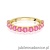 Pierścionek W0720 Różowy Topaz żółte złoto
