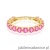Pierścionek W0722 Różowy Topaz żółte złoto