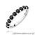 Pierścionek W0719 Czarny Diament białe złoto
