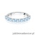 Pierścionek W0719 Diament Laboratoryjny Niebieski białe złoto