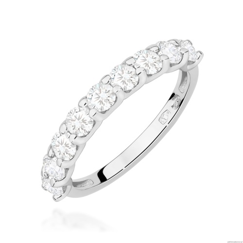 Pierścionek W0719 Diament laboratoryjny białe złoto