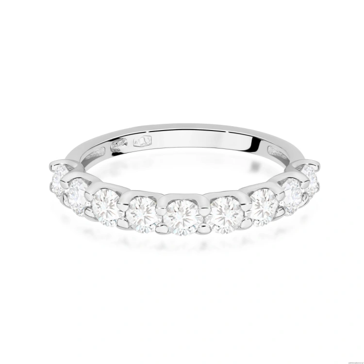 Pierścionek W0719 Diament laboratoryjny białe złoto