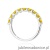Pierścionek W0719 Diament Laboratoryjny Żółty białe złoto