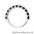 Pierścionek W0720 Czarny Diament białe złoto