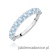 Pierścionek W0720 Diament Laboratoryjny Niebieski białe złoto
