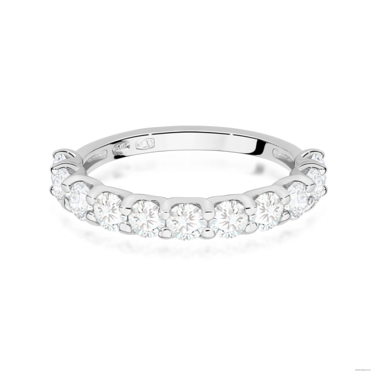 Pierścionek W0720 Diament laboratoryjny białe złoto