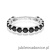 Pierścionek W0722 Czarny Diament białe złoto