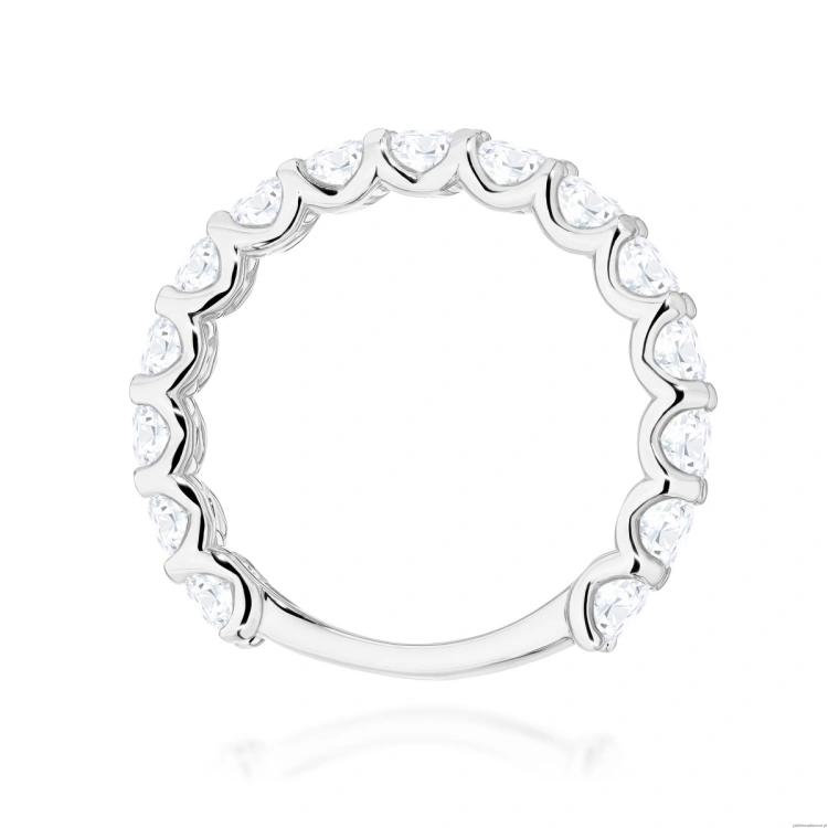 Pierścionek W0722 Diament laboratoryjny białe złoto