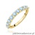 Pierścionek W0719 Diament Laboratoryjny Niebieski żółte złoto 375