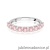 Pierścionek W0719 Diament Laboratoryjny Różowy białe złoto 375