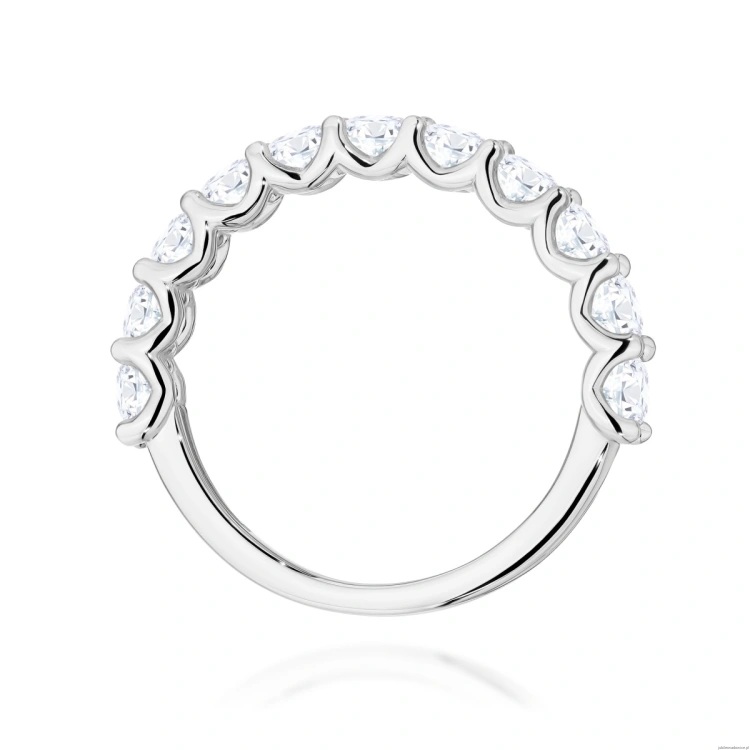 Pierścionek W0720 Diament białe złoto 375