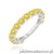 Pierścionek W0722 Diament Laboratoryjny Żółty białe złoto 375