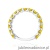 Pierścionek W0722 Diament Laboratoryjny Żółty białe złoto 375
