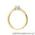 Pierścionek W0715 Diament 0,05ct żółte złoto