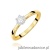 Pierścionek W0715 Diament 0,08ct żółte złoto