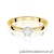 Pierścionek W0715 Diament 0,08ct żółte złoto