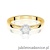 Pierścionek W0715 Diament 0,20ct żółte złoto