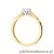 Pierścionek W0715 Diament 0,10ct żółte złoto