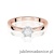 Pierścionek W0715 Diament 0,05ct różowe złoto