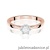 Pierścionek W0715 Diament 0,20ct różowe złoto