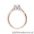 Pierścionek W0715 Diament 0,20ct różowe złoto