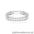 Pierścionek W0725 z diamentami laboratoryjnymi białe złoto 375