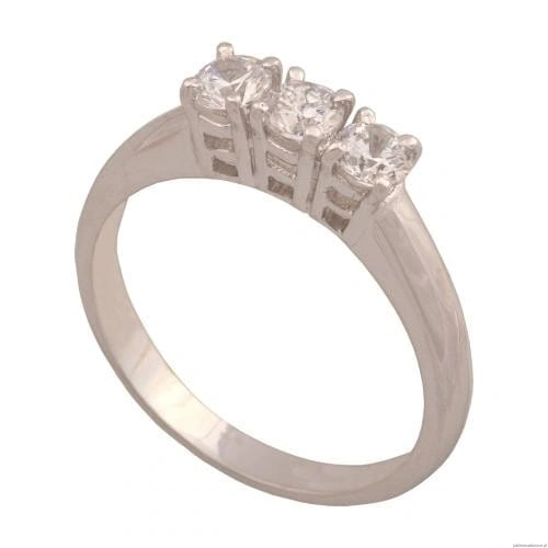 Białe złoto Pierścionki 5900025444375