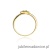 Pierścionek W001 Diament 0,10ct żółte złoto