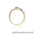 Pierścionek W022 Diament 0,04ct żółte złoto