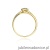 Pierścionek W034 Diament 0,04ct żółte złoto