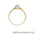 Pierścionek W036 Diament 0,10ct żółte złoto