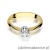 Pierścionek W036 Diament 0,23ct żółte złoto