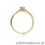 Pierścionek W042 Diament 0,13ct żółte złoto