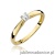 Pierścionek W045 Diament 0,10ct żółte złoto