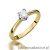 Pierścionek W047 Diament 0,30ct żółte złoto