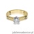 Pierścionek W047 Diament 0,30ct żółte złoto