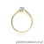 Pierścionek W047 Diament 0,30ct żółte złoto