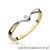 Pierścionek W051 Diament 0,04ct żółte złoto