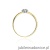 Pierścionek W053 Diament 0,10ct żółte złoto