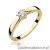 Pierścionek W061 Diament 0,10ct żółte złoto