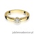 Pierścionek W061 Diament 0,10ct żółte złoto