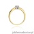 Pierścionek W061 Diament 0,10ct żółte złoto
