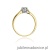 Pierścionek W062 Diament 0,15ct żółte złoto