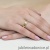 Pierścionek W064 z diamentami żółte złoto